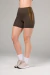 Kit Bermuda Elevate - Marrom Escuro + Camiseta Run Style - Marrom Escuro - Mulher Elástica Sport | Moda Fitness Feminina