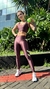 Legging Elastic Bolso - Marrom - loja online