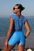 Regata Cropped Power Shape - Azul Cibernético - comprar online