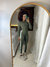 Kit Legging + Blusa Cropped ML Push - Verde Militar - Moda Fitness | Mulher Elástica 