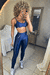 Kit Legging Zíper Reflect + Top Lara - Azul Marinho - comprar online