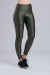 Legging Cristal - Verde Militar - Mulher Elástica Sport 