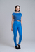 Regata Cropped Power Shape - Azul Cibernético