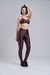 Legging Ziper Reflect - Marrom