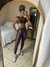 Legging Ziper Reflect - Marrom