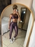 Legging Ziper Reflect - Marrom - comprar online