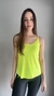 Regata Lara Crepe - Amarelo Neon - comprar online