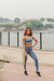 Legging Race Pro - Azul Índigo - comprar online