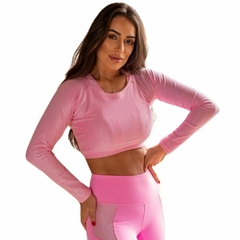 Cropped manga longa proteção UV+50 - comprar online