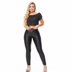 Legging 3D premium cintura cruzada - comprar online