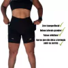 Short Feminino PRETO - Compressão Corrida