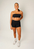 TOP FAIXA FITNESS COM BOJO PRETO - ACROSS HOME Moda Fitness