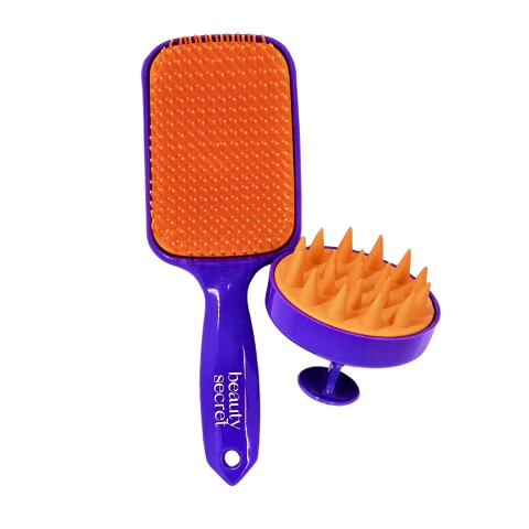 Kit Escova Raquete e Massageador Capilar Beauty Secret