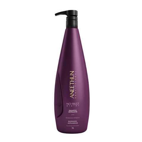 Shampoo Defrizante Aneethun No Frizz 1L - Limpeza e Controle de Frizz