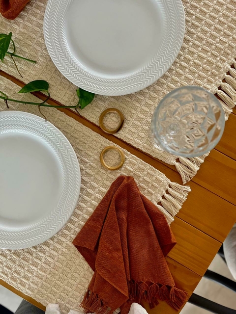 Kit 2 Lugares americanos + 2 Guardanapos Marrom - comprar online