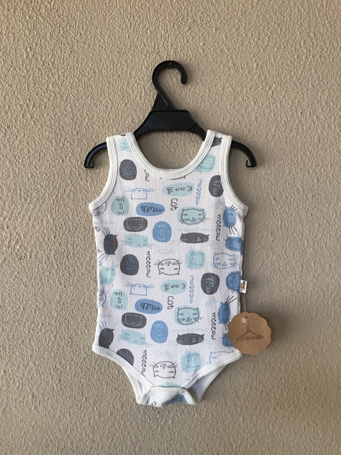 Body Bebê Gatinhos - 3 a 6 Meses