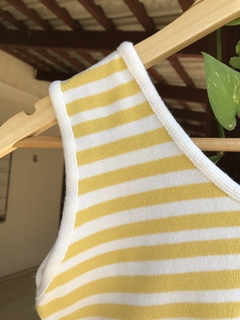 Cropped Tricot Listras Amarela - P/M na internet