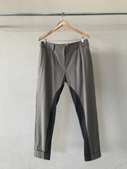 Calça Alfaiataria Cáqui Maria Garcia - 40/42