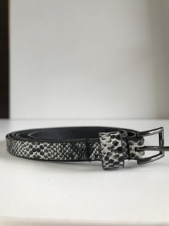 Cinto Fino Estampa Cobra - Brechó de Casa