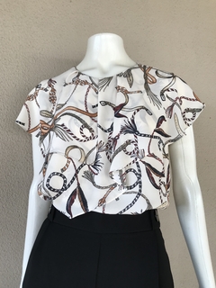 Blusa Zara Estampada - G