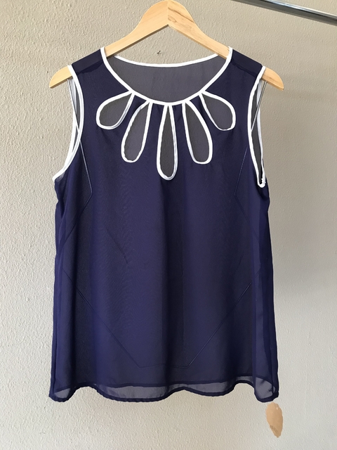 Blusa Regata Azul Escuro - M