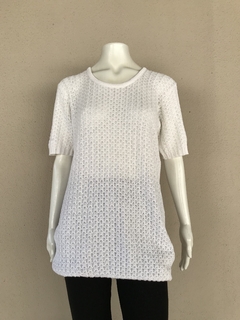 Blusa Tricô Off White - M - loja online