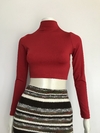 Cropped Gola Alta Vermelho - P