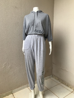 Calça Moletom Cinza Bershka - M