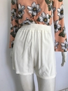Short Elástico Creme - P