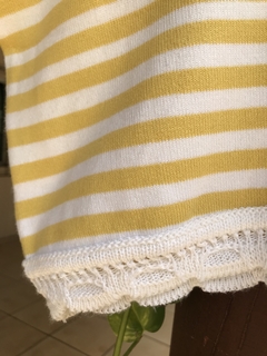 Cropped Tricot Listras Amarela - P/M - loja online