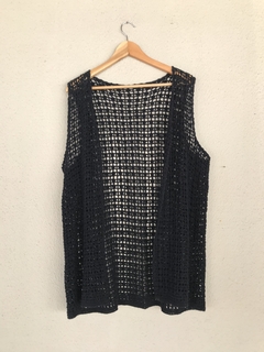 Colete Crochê Preto - M/G - loja online