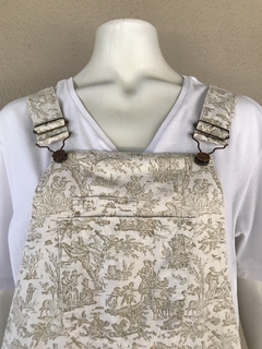Jardineira Estampada Bobstore - P - comprar online
