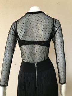Blusa Tule Preto - P - loja online