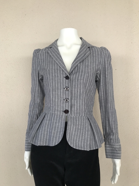 Blazer Cinza Listradinho Hering - P