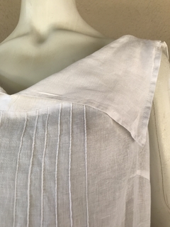 Saída Linho Branco Contraponto - M - Brechó de Casa