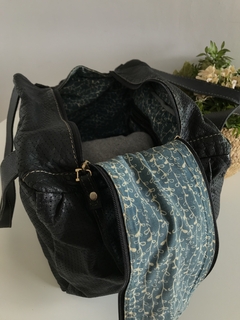 Bolsa De Couro Preto Cat Girl