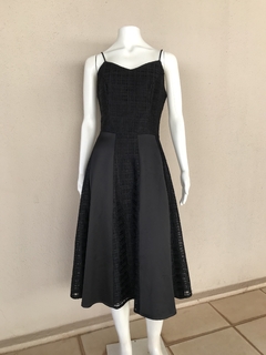 Vestido Preto Manga Rosa Pink - 38/40 - comprar online