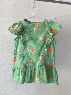 Bata Infantil Estampada Violetinha - 4 Anos