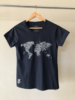 Imagem do Camiseta Baby Look Azul - M