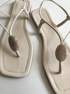 Sandália Arezzo Champanhe - 40 - comprar online