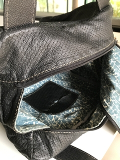 Bolsa De Couro Preto Cat Girl