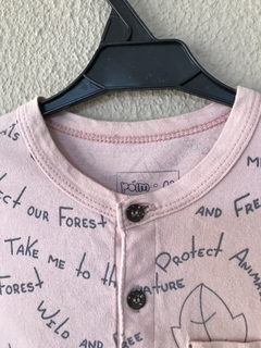 Camiseta Infantil Rosê Estampa Póim - 3 Anos - comprar online