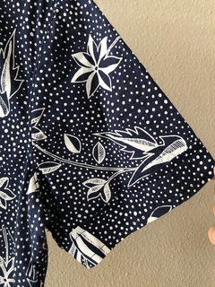 Camisa Estampada Azul Richards - P/M na internet
