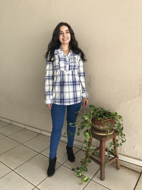 Bata Xadrez Azul CArmim - P