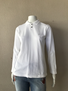 Blusa Branca Gola Polo M.Officer - P - loja online