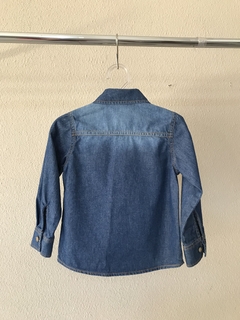 Camisa Jeans Infantil Pool Kids - 1/3 Anos - Brechó de Casa