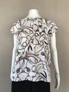 Blusa Zara Estampada - G - loja online