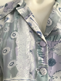 Vestido Estampa Azul - 40