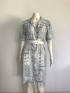 Vestido Estampa Azul - 40