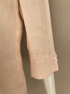 Blazer Linho Bordado Pêssego - 38